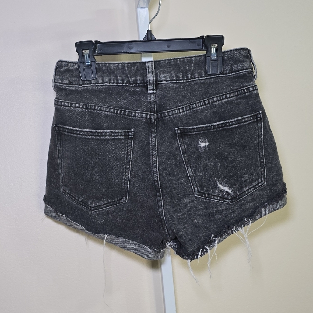 PacSun Charcoal Distressed Jean Shorts Ladies Sz 26 - Picture 4 of 4